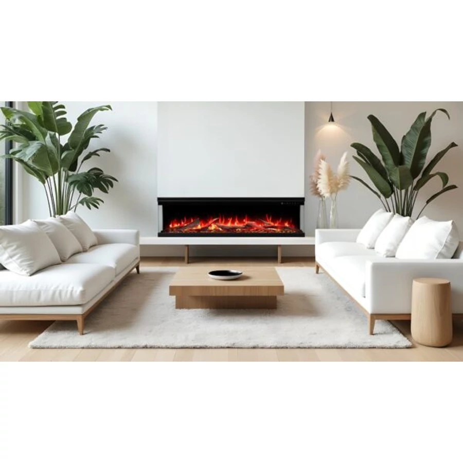 UNIT 120 PRO beépíthető és falra szerelhető elektromos kandalló