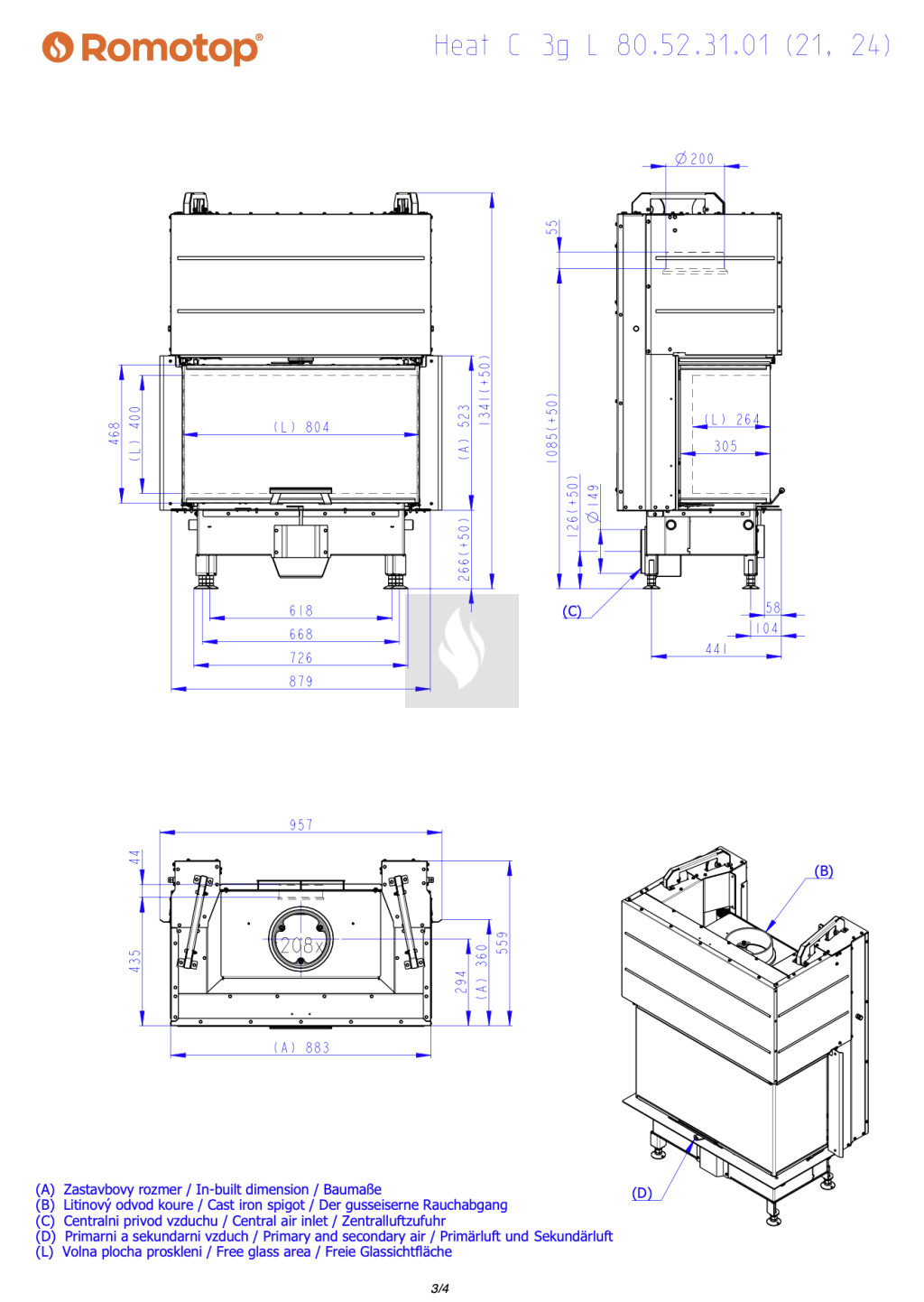 Romotop HEAT C 3G L 80.52.31.24 Romotop HEAT C 3G L 80.52.31.24