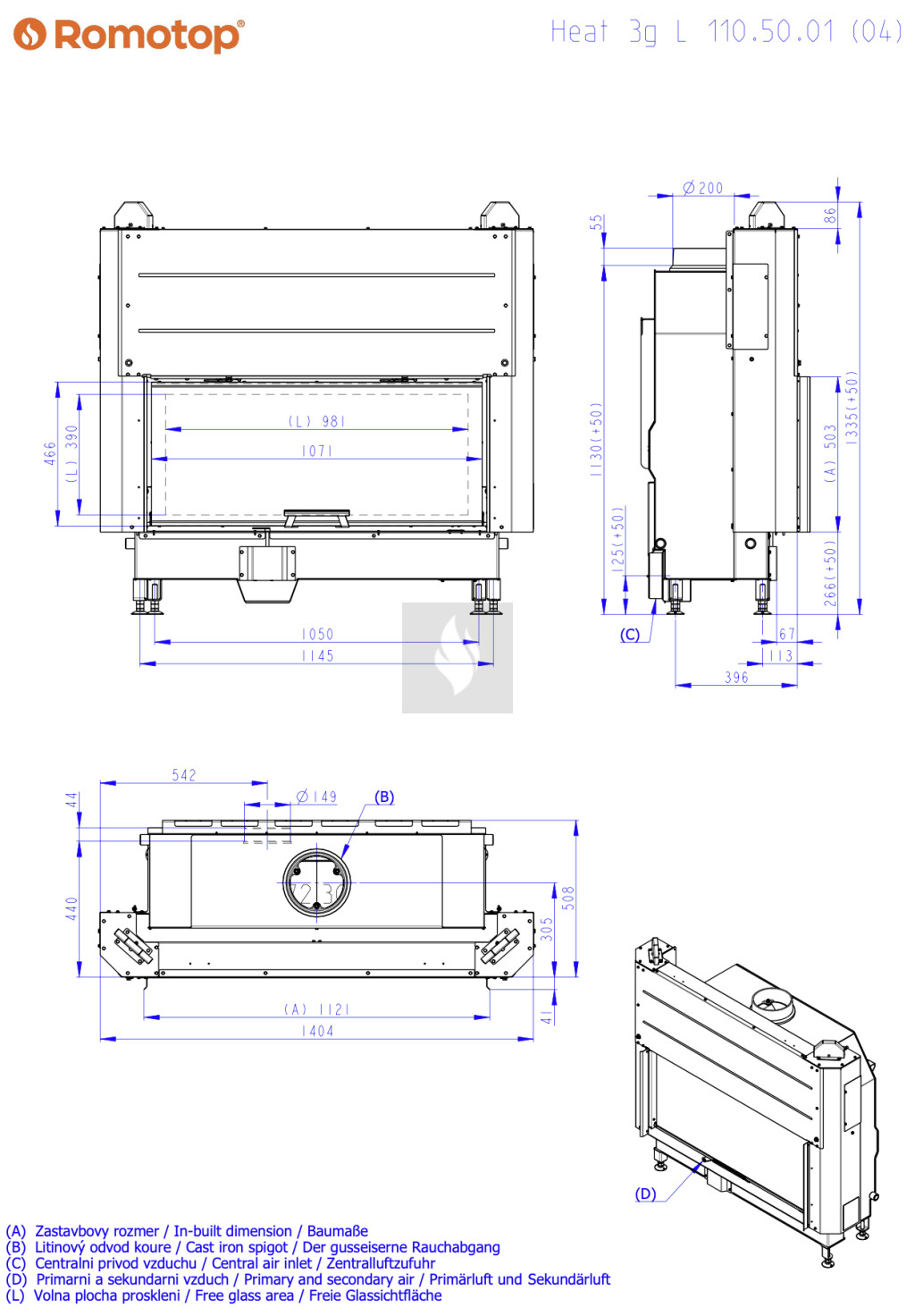 Romotop HEAT 3G L 110.50.04 Romotop HEAT 3G L 110.50.04